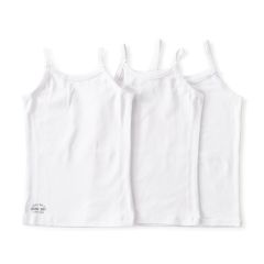 meisjes hemdjes set 3-pack wit Little Label