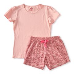 zomer pyjama dames roze zebra strepen Little Label